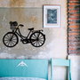 Wallity Bike Accesorio decorativo de pared de metal Negro